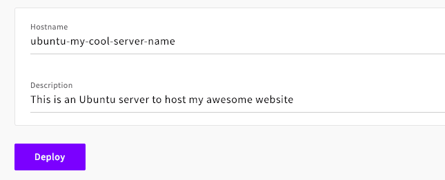 Deploy UpCloud server